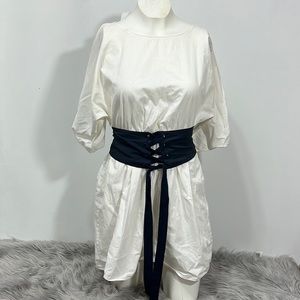 ZARA DRESS COLOR WHITE SIZE S